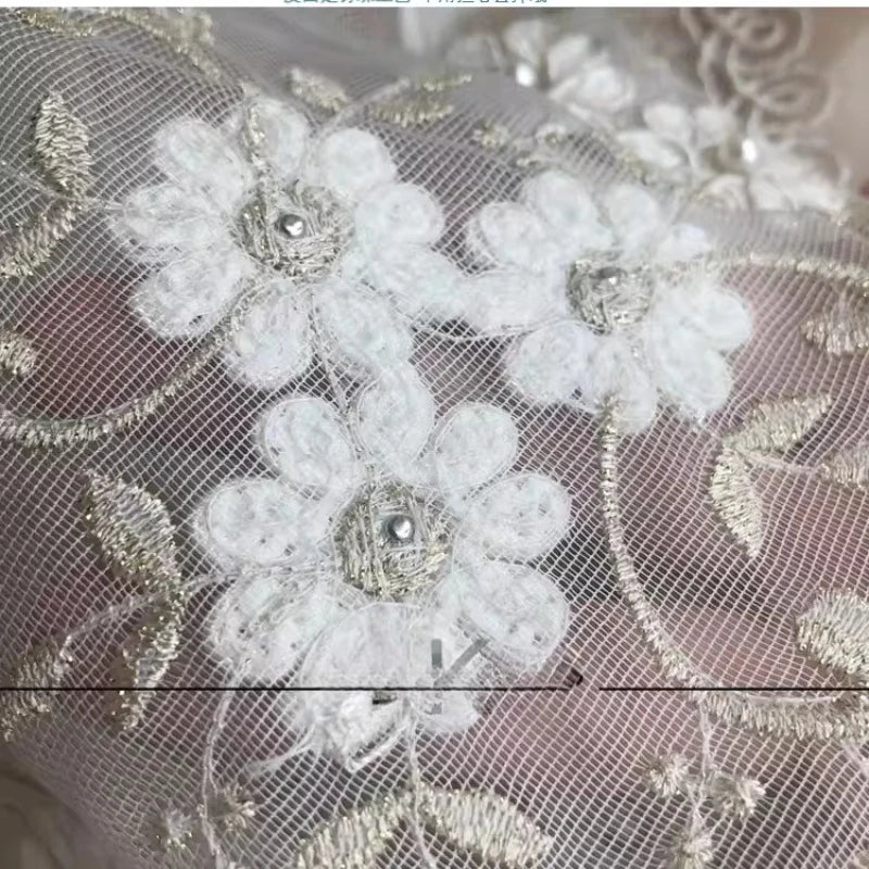 rideau tulle blanc beige broderie florale dentelle transparent classique salon chambre décoration