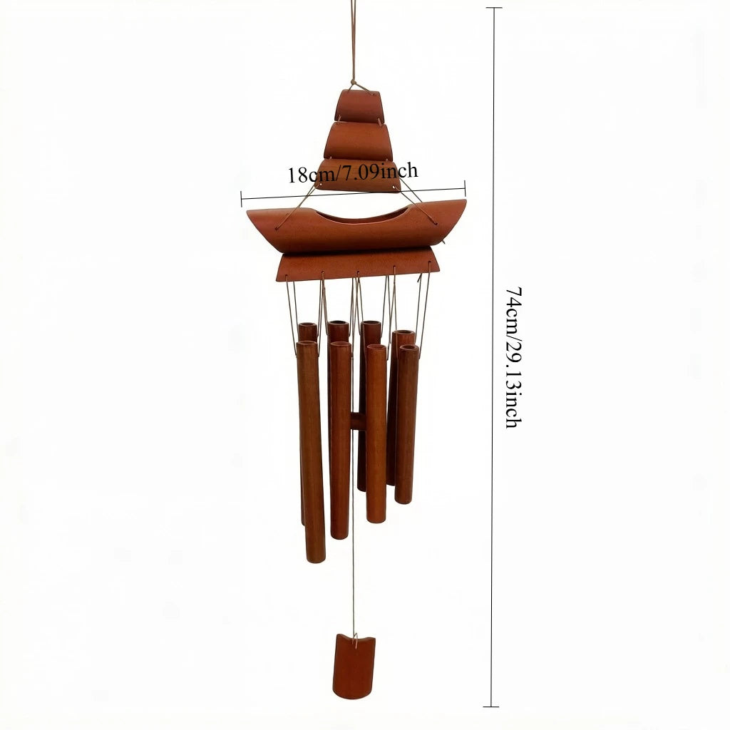 cloche vent bambou traditionnelle relaxation jardin relaxation patio détente relaxationextérieur ambiance maison brune claire