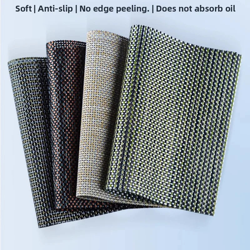 tapis protection moderne plastique noir doré rectangle vaisselle cuisine respectueux environnement