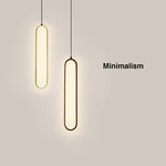 Lampe suspendue LED noir doré minimaliste intérieur chambre coucher flux lumineux faible montage semi