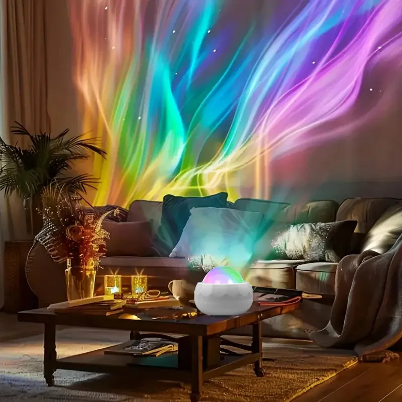 projecteur led blanc multicolore effet lumineux transparent moderne télécommande usb modes chambre enfantsDecoration