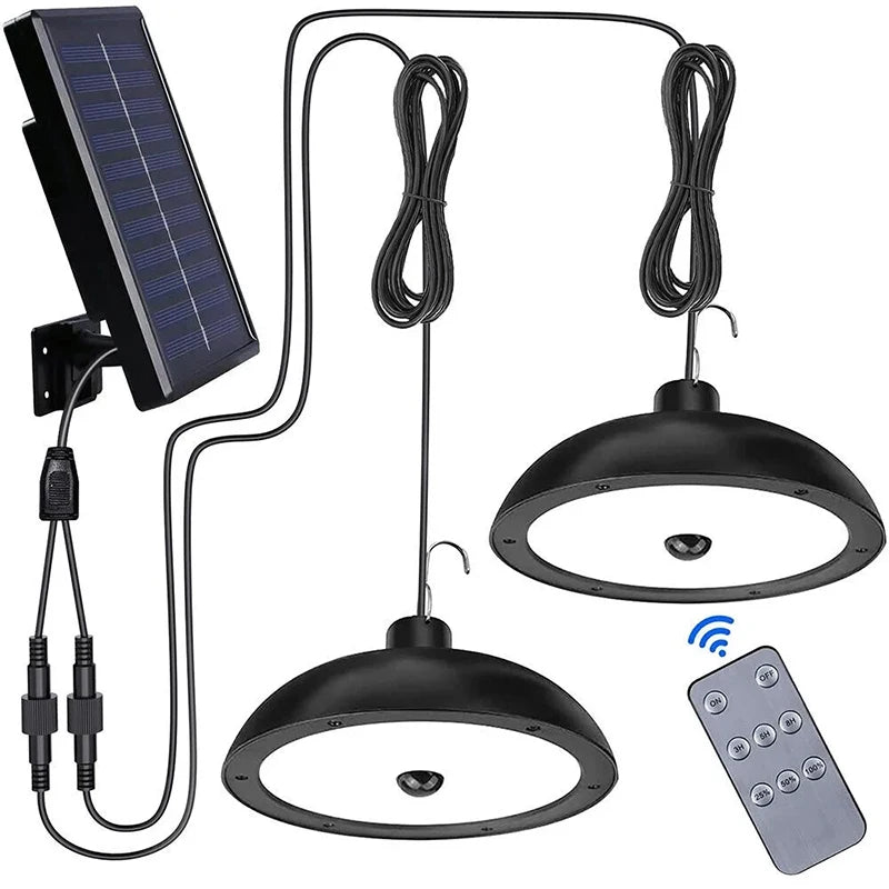 lampe solaire extérieure étanche noire moderne télécommande ip65 led abs