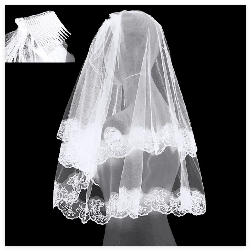voile mariée femme noir dentelle transparente peigne classique accessoire coiffure événementiel halloween