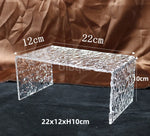 présentoir transparent moderne cupcakes stand acrylique texturé rangement étagère exposant deux pièces