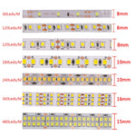 Ruban LED blanc chaud 12V installé sous un meuble de salon