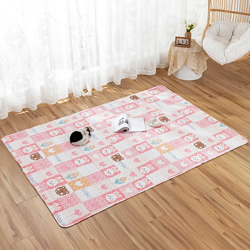 tapis sol animal compagnie coussin cage lapin cochon dindon mat doux imprimé animaux mignons