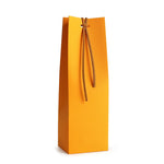 sac vin moderne ruban motif floral violet jaune bleu clair rose orange étiquette nom