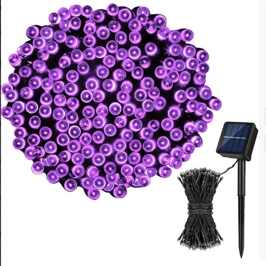 guirlande lumineuse solaire extérieure modes bleu multicolore moderne jardin mariage