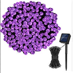 guirlande lumineuse solaire extérieure modes bleu multicolore moderne jardin mariage