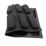 moule silicone perforé noir cavités rectangulaires baking tray viennoiseries industriel utilitaire cuisine