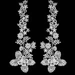 appliques decoratives brodees or rouge vert bleuclair floral polyester mariage