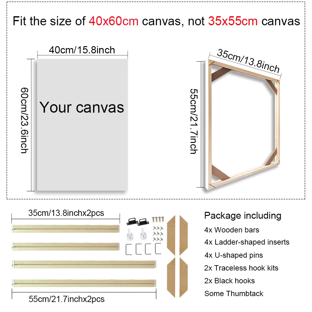 cadre mural bois moderne toile abstraite multicolore fleurs relief 60x80cm 55x75cm 55x85cm clips crochets