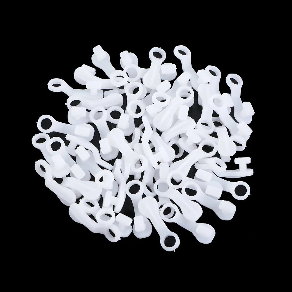 rideau polonais moderne coton blanc uni anneaux plastique opaque