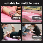 couvre lit jetable rose plissé moderne tatouage spa microblading 10 pièces plastique imperméable