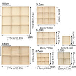 boîtes rangement bois naturel minimaliste bijoux colliers pierres variées transparents decoration minimaliste