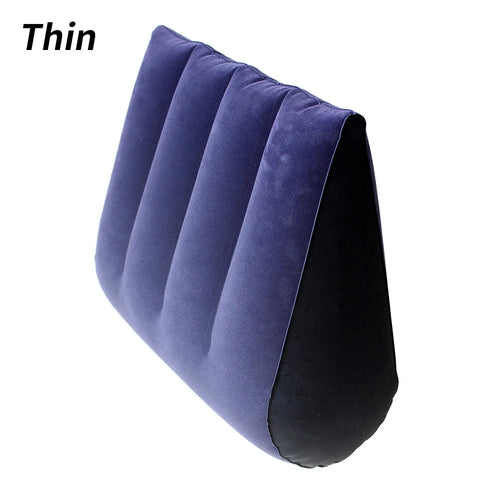 coussin gonflable velours bleu foncé noir confortable massage maison jeux positionnement