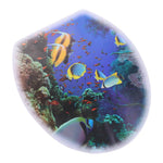 autocollant adhésif amovible imperméable couvercle toilette moderne décoratif fleurs coquillages eau pierres poissons étoiles