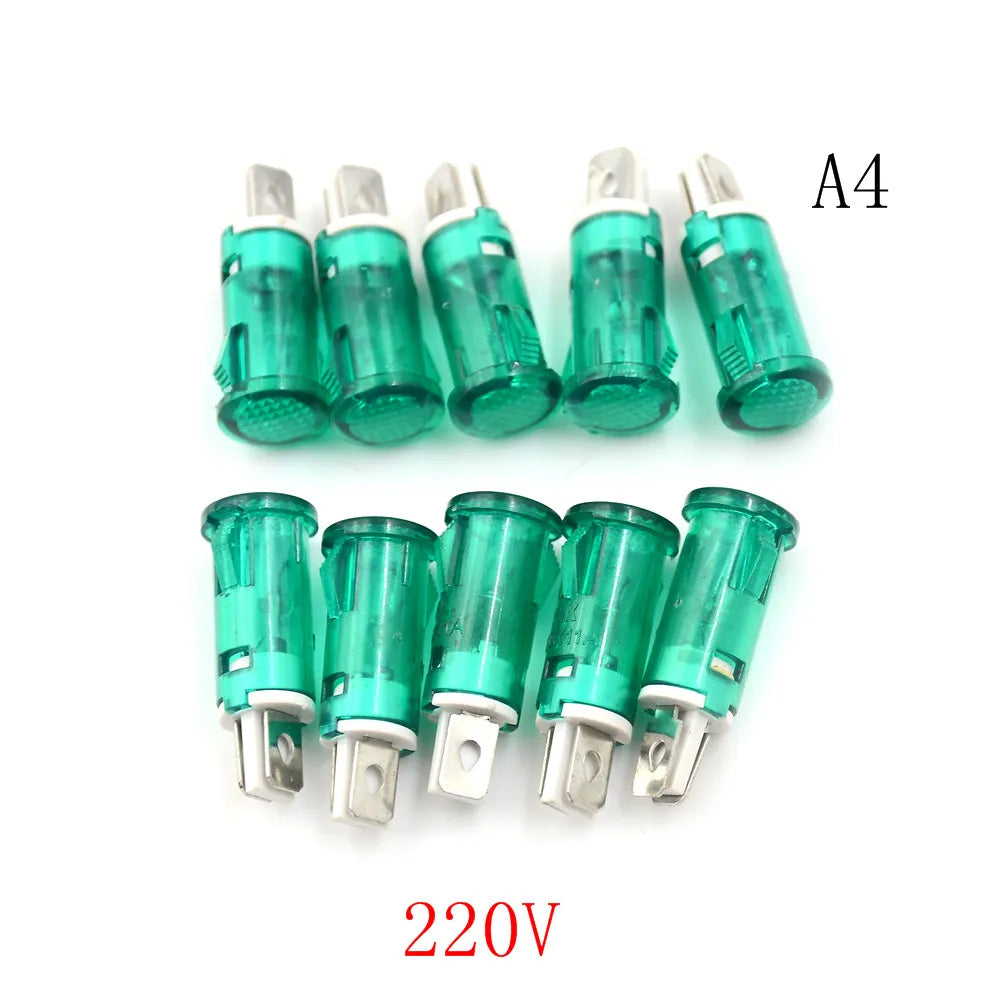 interrupteurs couleur orange vert rouge transparent modernes fixations lumière signalisation