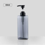 distributeur savon liquide bleu vert transparent contemporain 250ml 450ml 650ml pompe bouchon rechargeableextérieurvoyage