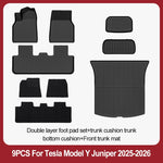 tapis sol voiture tesla model noir rayures horizontales moderne résistants lusure 10pcs sets