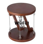 support suspendu bois moderne bouteille transparente tasse figurine décoration minimalisteSuspensionObjetsDécoratifs