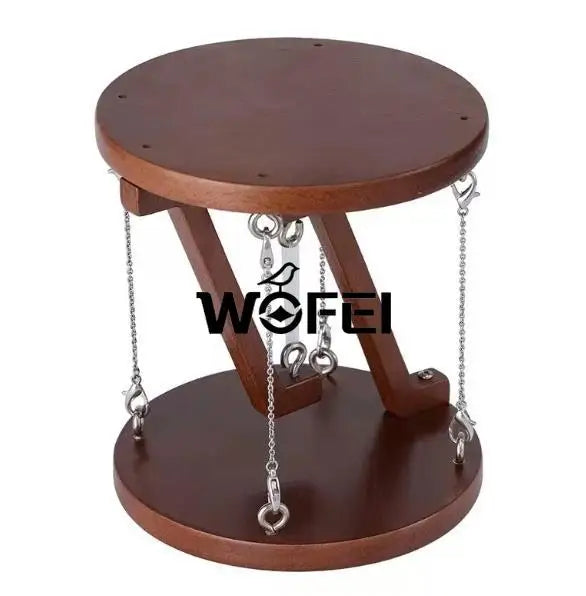 support suspendu bois moderne bouteille transparente tasse figurine décoration minimalisteSuspensionObjetsDécoratifs
