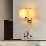 lampe murale moderne LED beige tissu fixée mur éclairage chambre salle manger