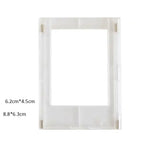 cadre photo transparent minimaux modernes clips métalliques photos polaroid diverse couleurs