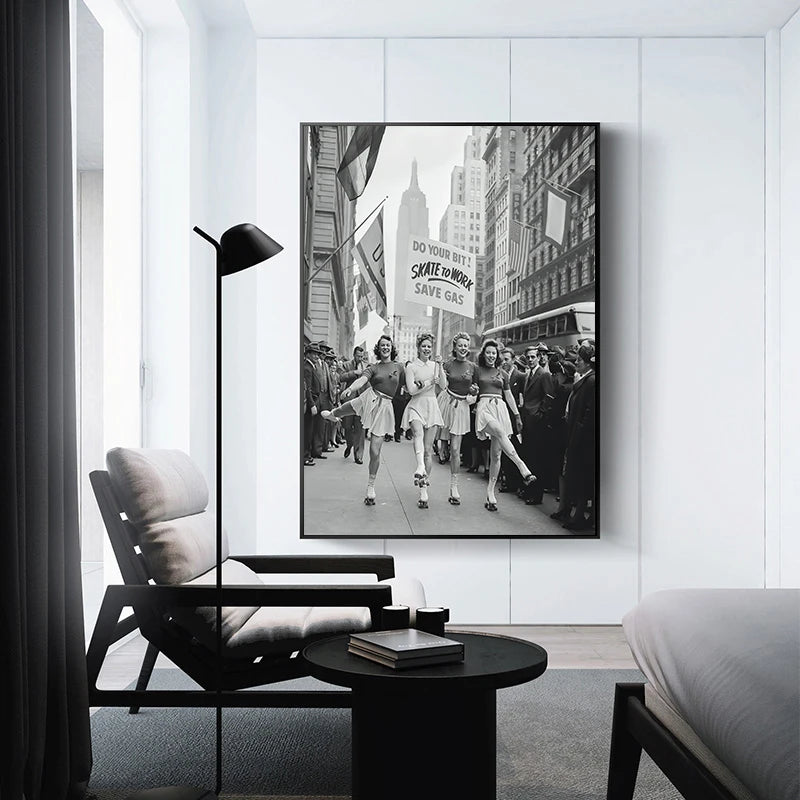 Tableau noir et blanc Paris Ombre Interieur