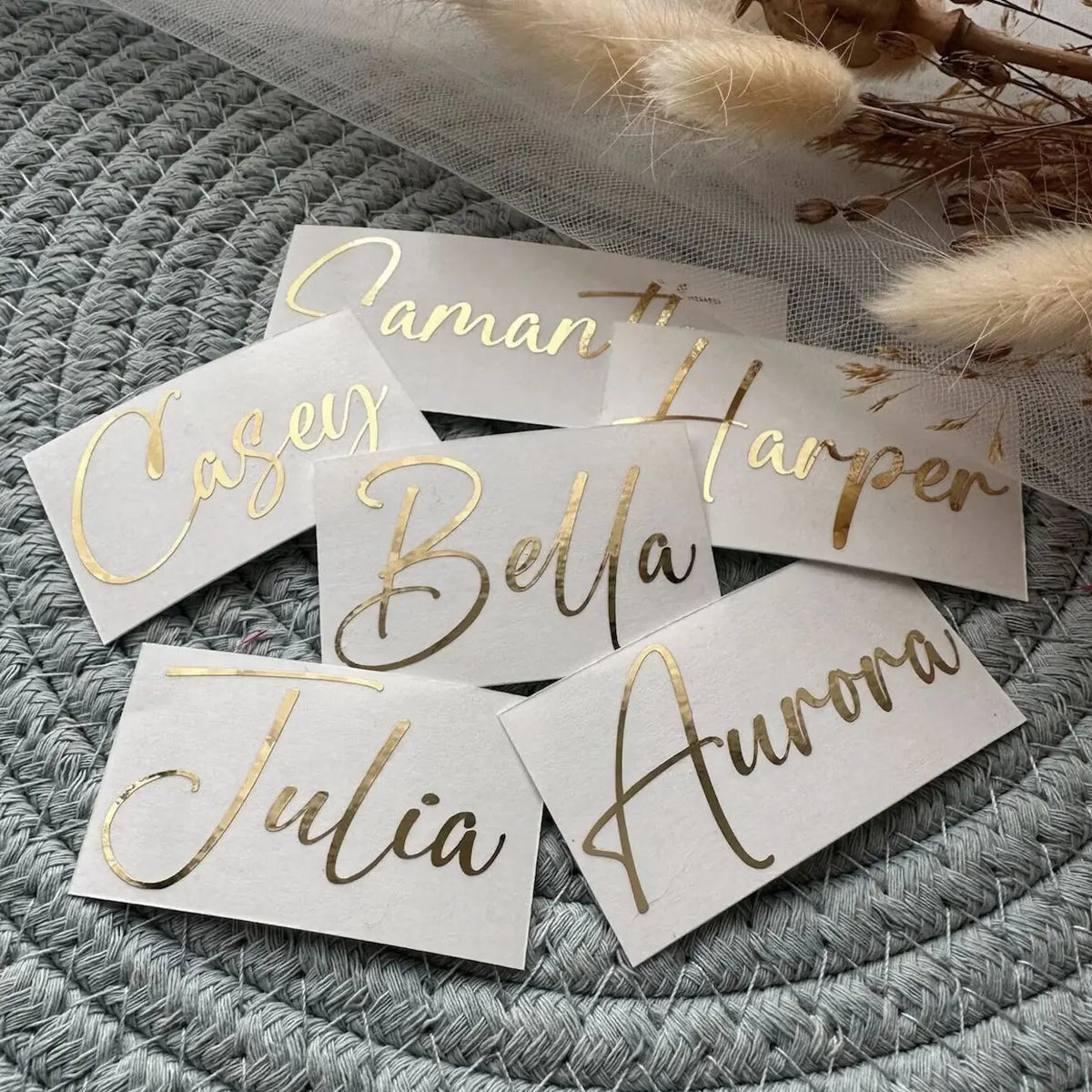 lot autocollants personnalisés mariage demoiselle d'honneur vinyle lettrage calligraphique élégant cadeau fête