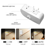 lampe nuit détecteur mouvement blanc moderne adhésif interrupteur auto on off led rectangle chambreescalierswc