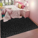 tapis léopard moderne intérieur salon noir rose jaune vert blanc bleu tufté antidérapant polyester