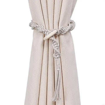 rideaux accessoires tressés corde anneaux franges bohèmes rustiques femmes adultes