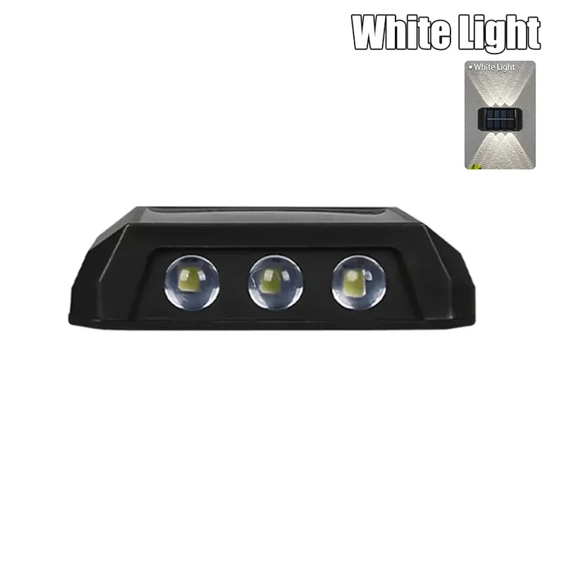 applique murale solaire led panneau cellules bleues adhésif moderne nuit jardinextérieur
