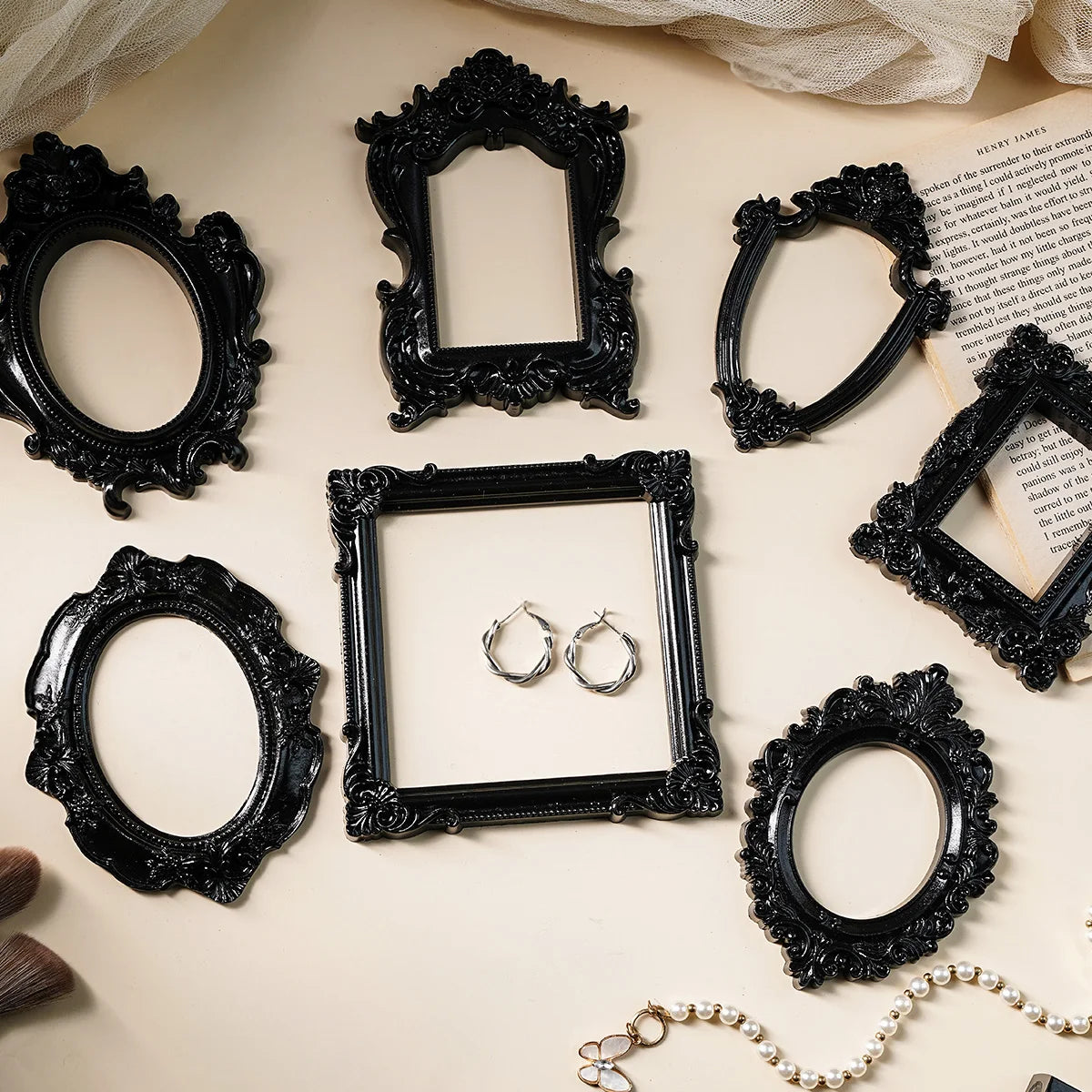 cadre decoratif baroque noir ornements classique boucles doreilles erotique erotique erotique erotique erotique erotique