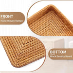 paniers rangement rotin tissé marron clair utilisation multiple respectueux environnement