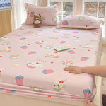 Parure de lit complète drap housse et taies