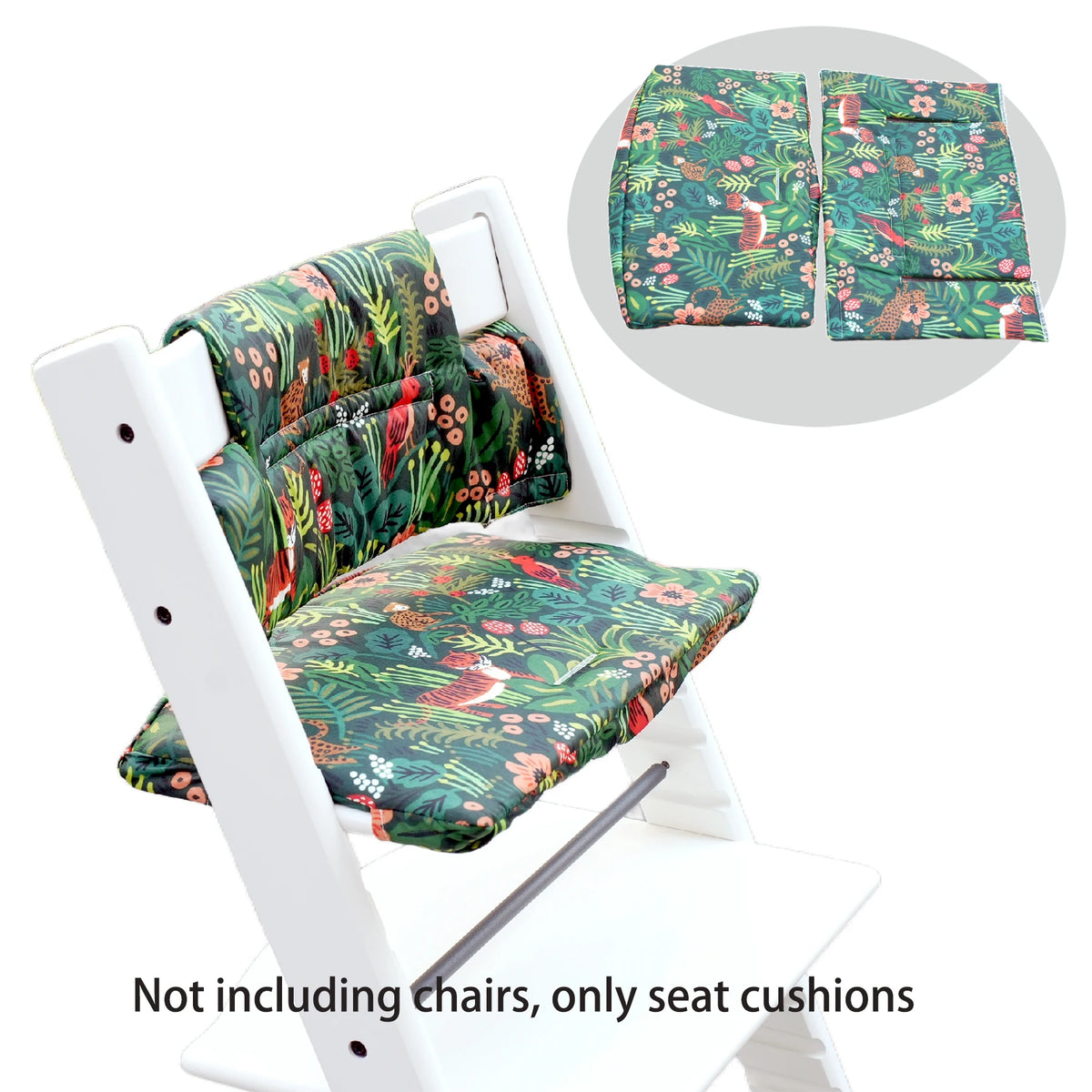 coussin imperméable coton polyester chaise enfant blanc noir moderne plateau repose pieds