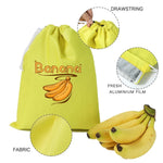 sac rangement fruits légumes polyester écologique imprimé bananes tomates choux moderne pratique cuisine