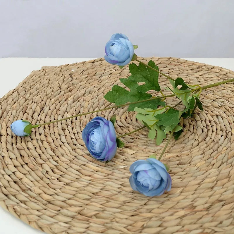 bouquet fleurs artificielles modernes rose blanc jaune bleu rouge intérieur mariage fête