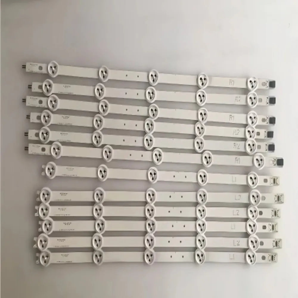 barrettes led 42 pouces blancs industriel éclairage led strips fixations 12 pièces