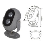 projecteur led gris moderne ip65 texturé éclairage extérieur autonome flux lumineux 60 249 lumens