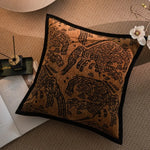housse coussin motif éléphants vintage décoratif maison voiture 50x50cm 45x45cm polyester adhésif