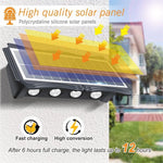 lumière led solaire murale moderne panneaux solaires texturés décoration extérieure balcon jardinRGBO Jaune Blanc
