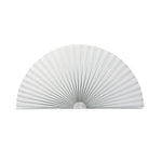 rideau plissé blanc opacité moderne pliures horizontales semi circulaire tissu polyester isolation thermique