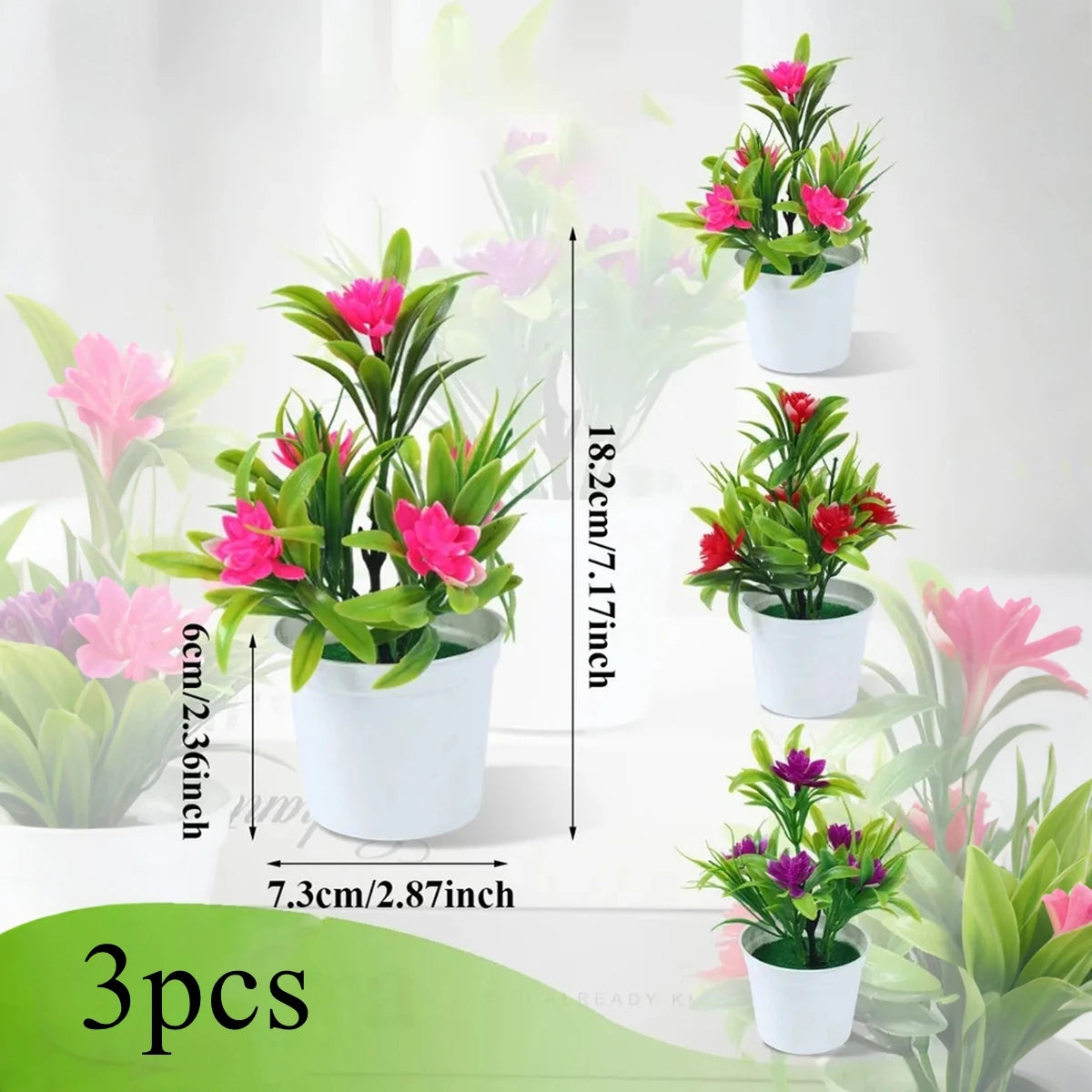 décoration intérieure moderne plante artificielle vert feuilles uniformes pot anniversaire mariage baby shower