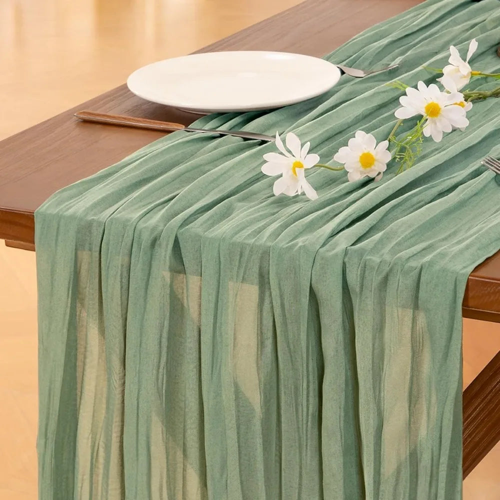 serviettes table plissées vert pastel réutilisables maison mariage festives modernes