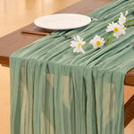 serviettes table plissées vert pastel réutilisables maison mariage festives modernes
