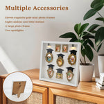 cadres photo miniatures ornementaux classiques statuettes clips lumineuses décoration intérieure vintage