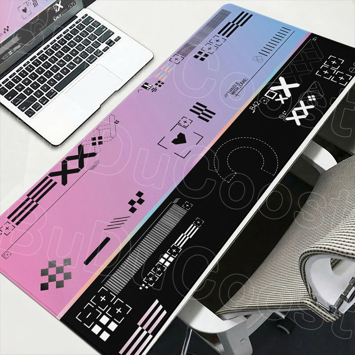 tapis souris csgo graphique noir rose bleu violet durable anti dérapant gaming hd print